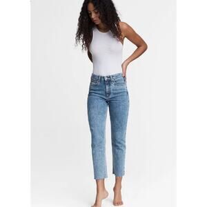 Rag & Bone Nina High Rise Ankle Cigarette Jeans in Calypso size 26